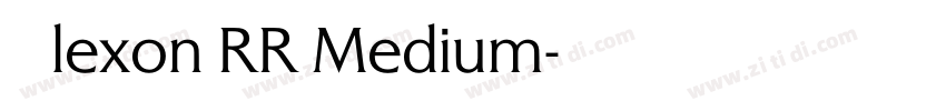 Alexon RR Medium字体转换